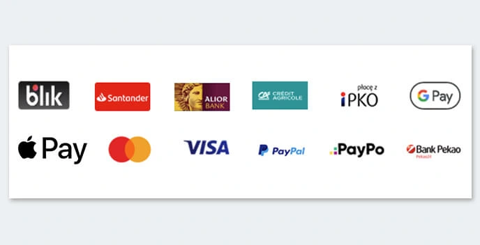 Partenaires de paiement de confiance Zaufani partnerzy płatności | LadneFelgi.pl