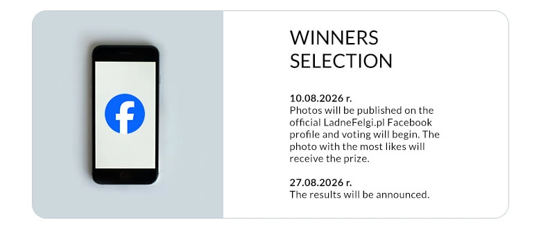 The winner will be selected in a vote on Facebook LadneFelgi.pl