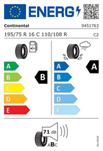 Pneus Continental VanContact Ultra 195/75 R16 110R