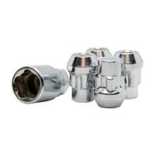 Écrous de blocage pour jantes aluminium M12x1,25 / fermés / chromés / K19/21