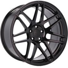 4x jantes 19 9+10 s'intégrer dans BMW 5 E34 E39 E60 E61 6 E63 E64 7 E32 E38 E65 noir HAXER - HX020 (SSA04)