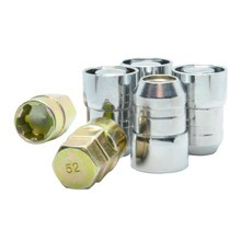 Écrous de blocage pour jantes aluminium M12x1,5 / fermés / chromés / K19/21
