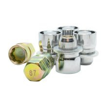 Écrous de blocage pour jantes aluminium M12x1,5 / fermés / chromés / K19/21