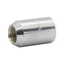 Ecrou de fixation M14x1,5 / ampoule étroite traversante / chromé / I17