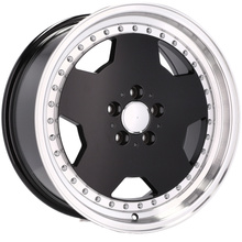 4x jantes 17 s'intégrer dans MERCEDES W124 W126 SEC SEL 190 W201 W202 W140 Rant noir - B5852 (BY1781)