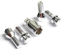 Boulons de sécurité pour jantes aluminium M14x1,5 / 35mm / sphère / chrome / K17/19